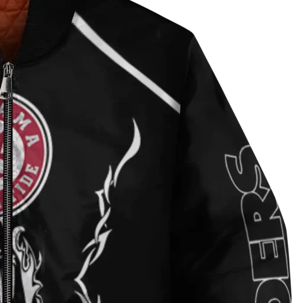 customized las vegas raiders claw blood black bomber jacket premium grade