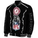 customized las vegas raiders claw blood black varsity jacket best selling