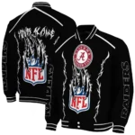 customized las vegas raiders claw blood black varsity jacket best selling