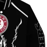 customized las vegas raiders claw blood black varsity jacket best selling