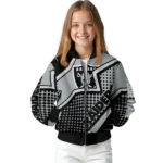 customized las vegas raiders star burst black bomber jacket best selling
