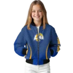 customized los angeles rams chevron arrow blue bomber jacket best selling