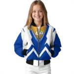 customized los angeles rams v stripes blue white bomber jacket best selling
