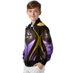 customized minnesota vikings mesh chest gold crocs black bomber jacket best selling