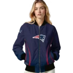 customized new england patriots chevron arrow blue bomber jacket best selling