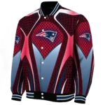 customized new england patriots mesh chest red crocs black varsity jacket best selling