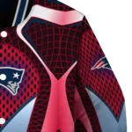 customized new england patriots mesh chest red crocs black varsity jacket best selling