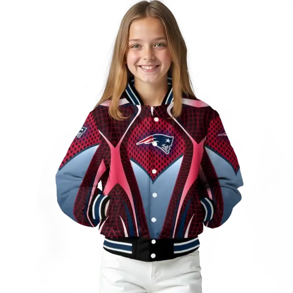 customized new england patriots mesh chest red crocs black varsity jacket top rated