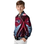 customized new england patriots mesh chest red crocs black varsity jacket best selling