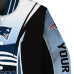 customized new england patriots mesh effect blue black varsity jacket best selling
