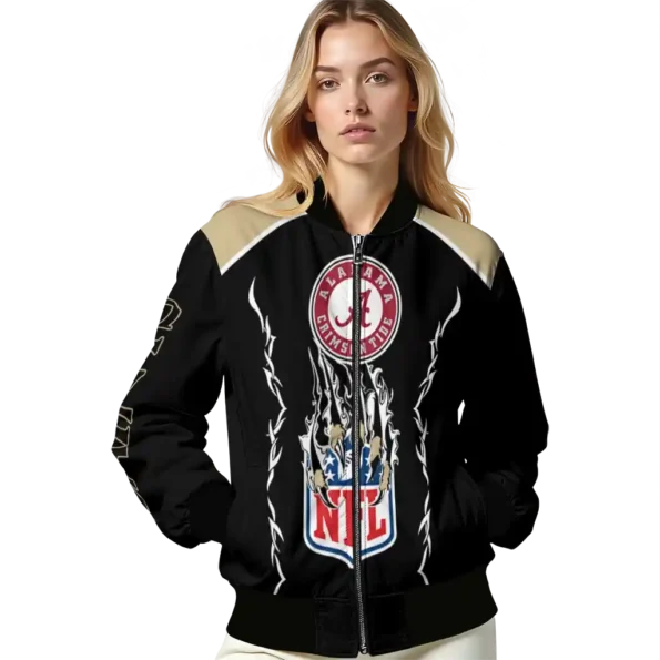 customized new orleans saints claw blood gold black bomber jacket latest model