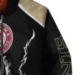 customized new orleans saints claw blood gold black bomber jacket best selling