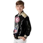 customized new orleans saints claw blood gold black varsity jacket best selling