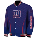 customized new york giants chevron arrow blue varsity jacket best selling