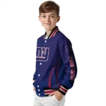 customized new york giants chevron arrow blue varsity jacket best selling