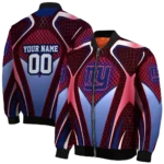 customized new york giants mesh chest red crocs black bomber jacket best selling