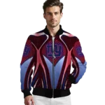 customized new york giants mesh chest red crocs black bomber jacket best selling