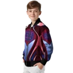 customized new york giants mesh chest red crocs black bomber jacket best selling