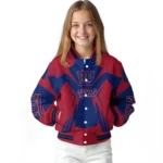 customized new york giants spider mark blue red crocs varsity jacket best selling