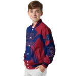 customized new york giants spider mark blue red crocs varsity jacket best selling
