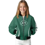 customized new york jets chevron arrow green bomber jacket best selling