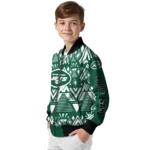 customized new york jets pyramid shapes green bomber jacket best selling