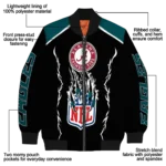 customized philadelphia eagles claw blood green black bomber jacket best selling