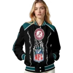 customized philadelphia eagles claw blood green black varsity jacket best selling