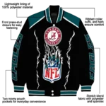 customized philadelphia eagles claw blood green black varsity jacket best selling