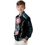 customized philadelphia eagles claw blood green black varsity jacket best selling