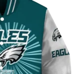 customized philadelphia eagles ferris arena green white varsity jacket best selling