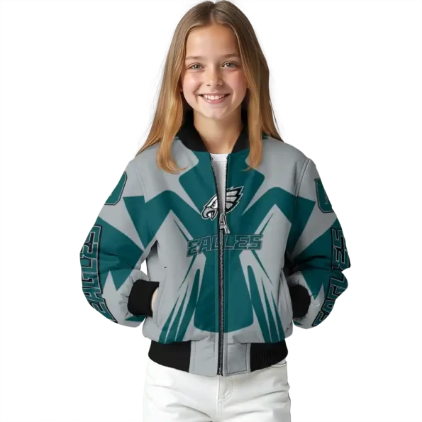 customized philadelphia eagles spider mark green grey crocs bomber jacket top rated