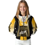 customized pittsburgh steelers mesh effect gold black bomber jacket best selling