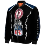 customized seattle seahawks claw blood blue black bomber jacket best selling