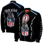 customized seattle seahawks claw blood blue black bomber jacket best selling