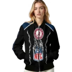 customized seattle seahawks claw blood blue black bomber jacket best selling