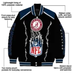 customized seattle seahawks claw blood blue black varsity jacket best selling