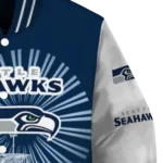 customized seattle seahawks ferris arena blue white varsity jacket best selling