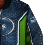 customized seattle seahawks power plate blue bomber jacket best selling