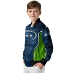 customized seattle seahawks power plate blue bomber jacket best selling