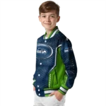 customized seattle seahawks power plate blue varsity jacket best selling