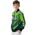 customized seattle seahawks star burst blue bomber jacket best selling