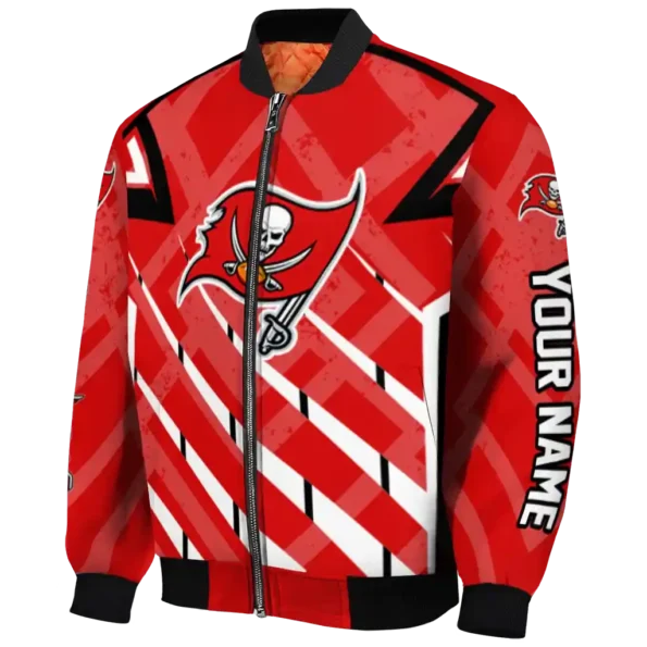 customized tampa bay buccaneers chevron angles red bomber jacket best selling