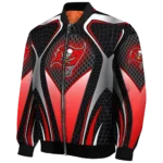 customized tampa bay buccaneers mesh chest black crocs black bomber jacket best selling