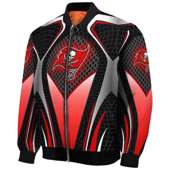 customized tampa bay buccaneers mesh chest black crocs black bomber jacket best selling