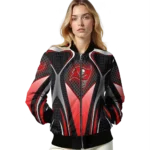 customized tampa bay buccaneers mesh chest black crocs black bomber jacket best selling