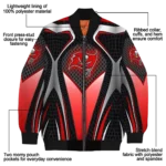 customized tampa bay buccaneers mesh chest black crocs black bomber jacket best selling