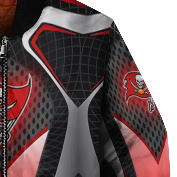 customized tampa bay buccaneers mesh chest black crocs black bomber jacket premium grade