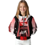 customized tampa bay buccaneers mesh effect red black bomber jacket best selling
