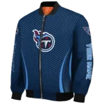 customized tennessee titans chevron arrow navy bomber jacket best selling